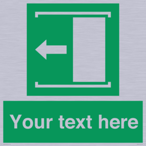 Custom Slide to Open Sign